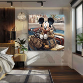 Slika na platnu - Mickey Mouse na počitnicah | različne dimenzije